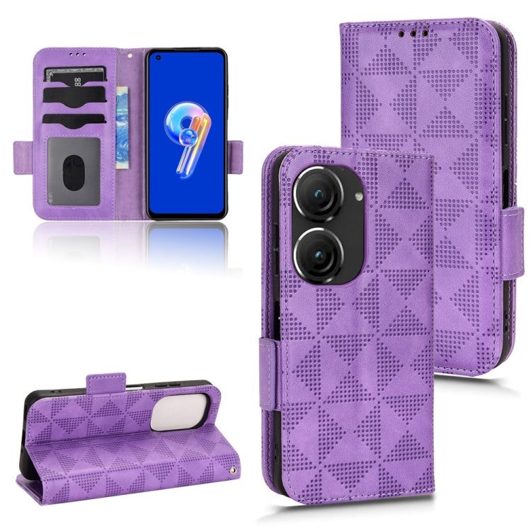 Symmetrical Triangle Leather Phone Case, For Asus Zenfone 9, For Asus ROG Phone 3 Strix / 3 ZS661KL, For Asus ROG Phone 5, For Asus ROG Phone II, For Asus ROG Phone 6, For Asus Zenfone 7 Pro ZS671KS, For Asus Zenfone 8 ZS590KS