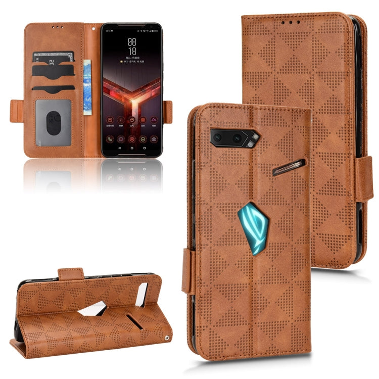 Symmetrical Triangle Leather Phone Case, For Asus Zenfone 9, For Asus ROG Phone 3 Strix / 3 ZS661KL, For Asus ROG Phone 5, For Asus ROG Phone II, For Asus ROG Phone 6, For Asus Zenfone 7 Pro ZS671KS, For Asus Zenfone 8 ZS590KS