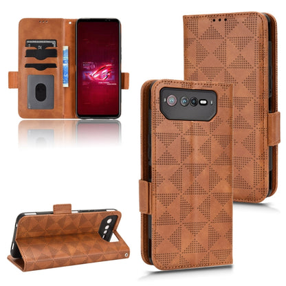 Symmetrical Triangle Leather Phone Case, For Asus Zenfone 9, For Asus ROG Phone 3 Strix / 3 ZS661KL, For Asus ROG Phone 5, For Asus ROG Phone II, For Asus ROG Phone 6, For Asus Zenfone 7 Pro ZS671KS, For Asus Zenfone 8 ZS590KS