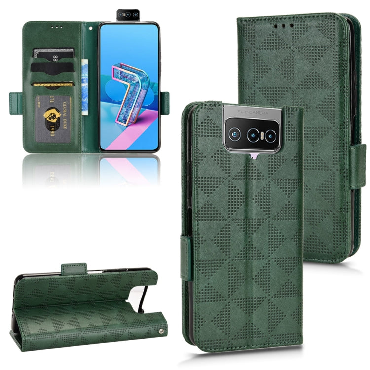 Symmetrical Triangle Leather Phone Case, For Asus Zenfone 9, For Asus ROG Phone 3 Strix / 3 ZS661KL, For Asus ROG Phone 5, For Asus ROG Phone II, For Asus ROG Phone 6, For Asus Zenfone 7 Pro ZS671KS, For Asus Zenfone 8 ZS590KS