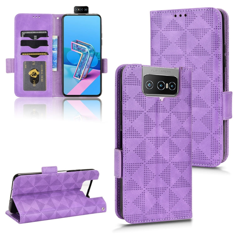 Symmetrical Triangle Leather Phone Case, For Asus Zenfone 9, For Asus ROG Phone 3 Strix / 3 ZS661KL, For Asus ROG Phone 5, For Asus ROG Phone II, For Asus ROG Phone 6, For Asus Zenfone 7 Pro ZS671KS, For Asus Zenfone 8 ZS590KS