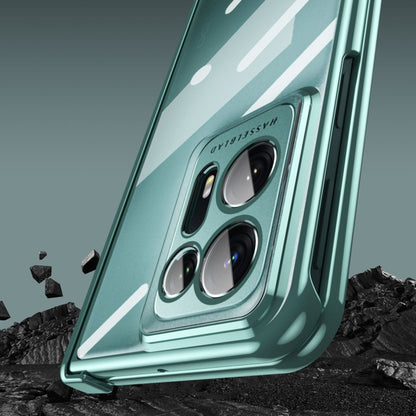 Integrated Electroplating Magnetic Transparent All-inclusive Phone Case, For OPPO Find N2