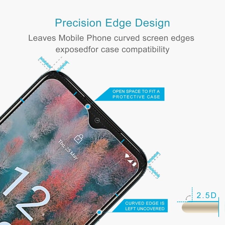 2.5D tempered glass screen protector with precision edge design for curved screens