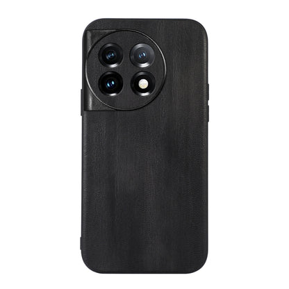 Black PU texture phone case with raised camera ring and cutouts for lenses and flash