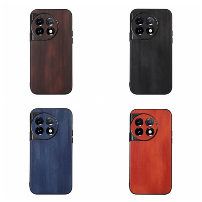 Set of textured PU phone cases in brown, black, blue, and red