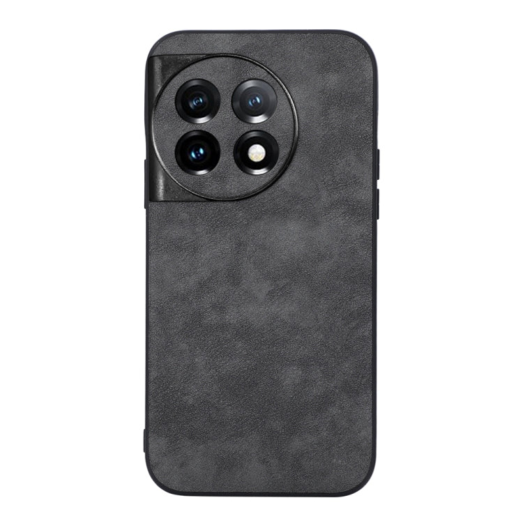 Morocco-texture PU phone case with camera cutout, black