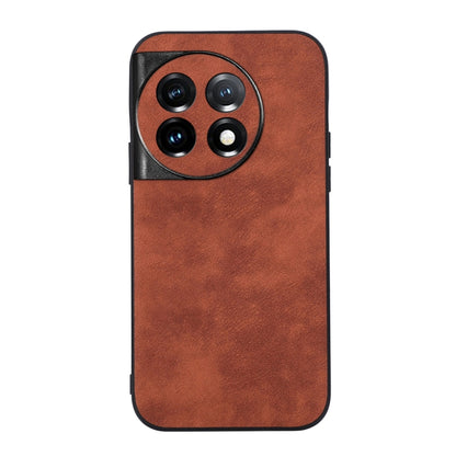 Morocco-texture PU phone case with camera cutout, brown