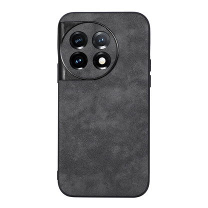 Morocco-texture PU phone case with camera cutout, black