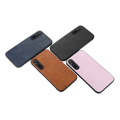 Cowhide-texture PU phone case, multi-color set with camera cutouts