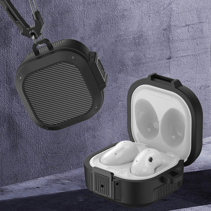 Wireless Earphones Silicone Case with Switch & Carabiner for Samsung Galaxy Buds Live / Buds2 / Buds Pro / Buds2 Pro