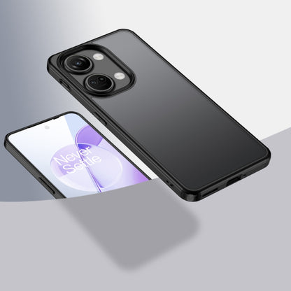 Matte black hard PC and TPU phone case with camera cutouts and raised edges