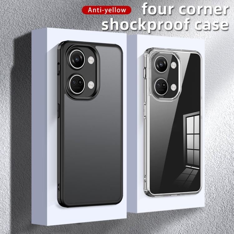 Matte black clear-edged anti-shock phone case with camera cutouts