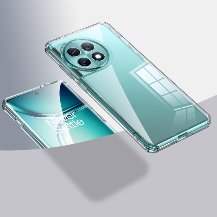 Clear hard PC and TPU phone case with raised camera protection, transparent back