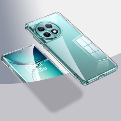 Clear hard PC and TPU phone case with raised camera protection, transparent back