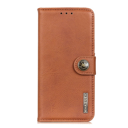 KHAZNEH Cowhide Texture Horizontal Flip Leather Phone Case, For Google Pixel 7a, For Xiaomi Redmi Note 12 4G Global