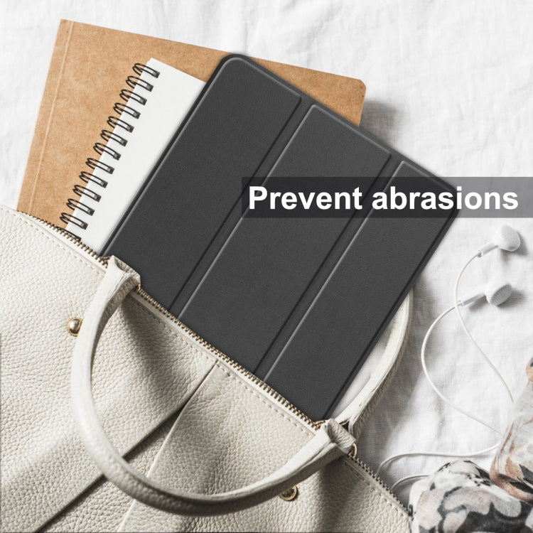 Black folio tablet case with smooth PU leather finish