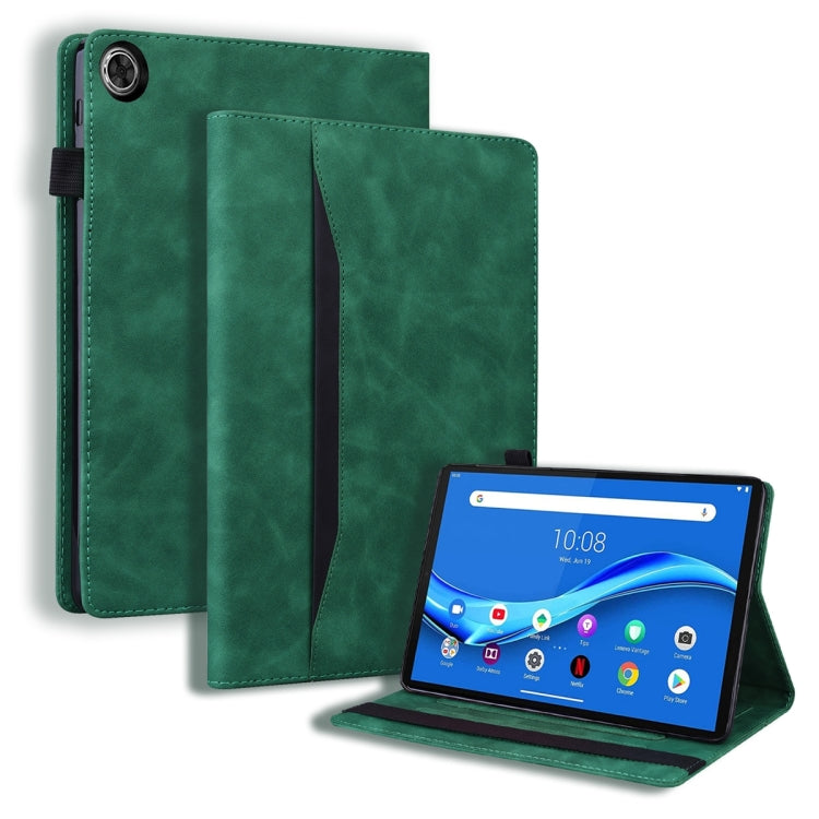 Green leather tablet case with flip cover and viewing stand for tablet