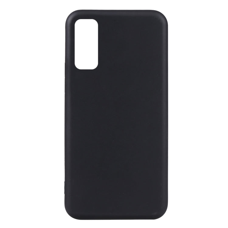 Black TPU phone case with back camera cutout