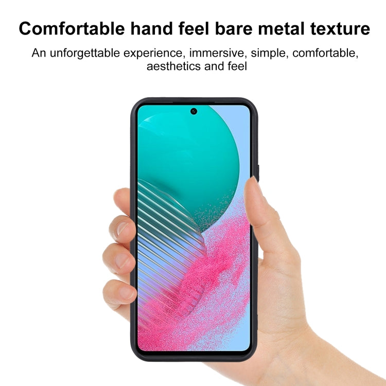 Black TPU phone case on smartphone, hand-held