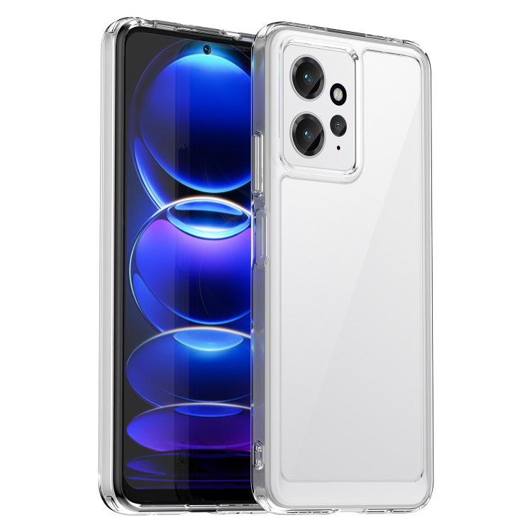Clear acrylic and TPU phone case with raised camera cutouts and protective edges
