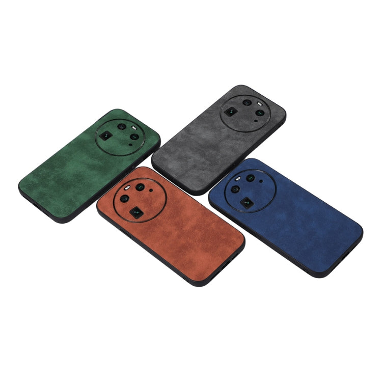 PU phone cases with Moroccan texture, four colors: green, dark gray, brown, blue