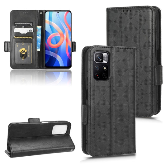Symmetrical Triangle Leather Phone Case, For Xiaomi Redmi 10/Note 11S 5G/Poco M4 Pro 5G, For Xiaomi Redmi Note 12 Pro+ 5G Global, For Xiaomi Redmi Note 12 Pro 5G Global, For Xiaomi Redmi Note 12 Pro Speed, For Xiaomi Redmi 11A 4G