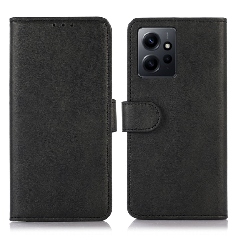 Black flip leather phone wallet case with multi-camera cutout and clasp tab