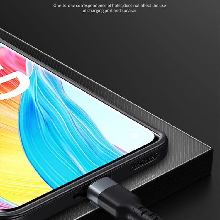 Phone case with textured sides and charging cutout; phone screen edge visible.
