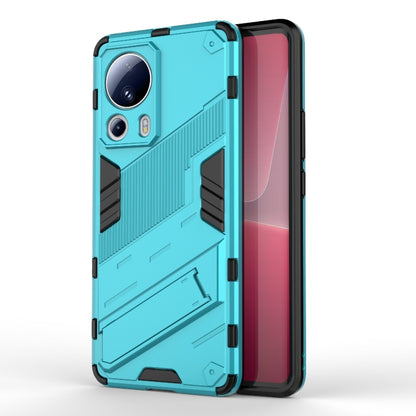 Turquoise rugged shockproof phone case with raised grip ridges and camera cutouts