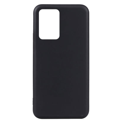Black TPU phone case back cover with top cutout opening