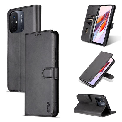 Black flip leather phone case with card holder pocket and protective back cover.