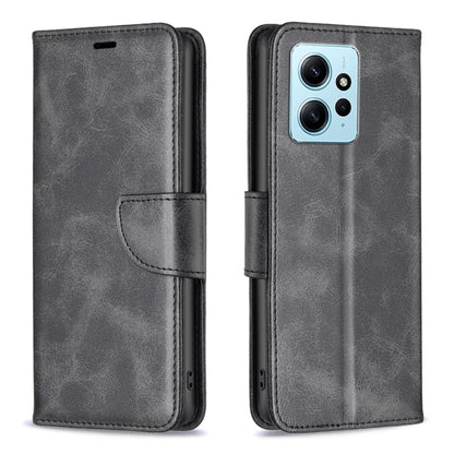 Black lambskin folio phone case with folio flap and card holder; cutouts for camera and ports