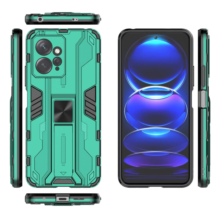 Supersonic PC + TPU Shock-proof Phone Case with Holder, For Xiaomi Redmi Note 12 4G