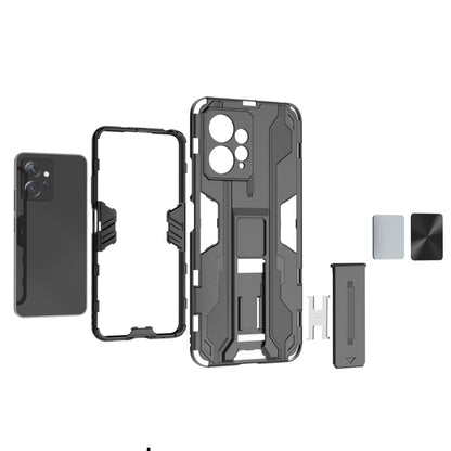 Supersonic PC + TPU Shock-proof Phone Case with Holder, For Xiaomi Redmi Note 12 4G