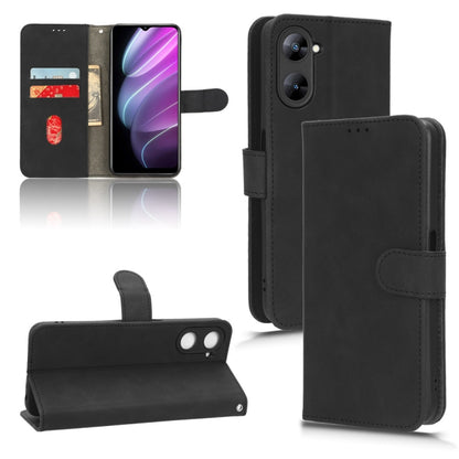 Black leather magnetic flip phone case with card holder and stand