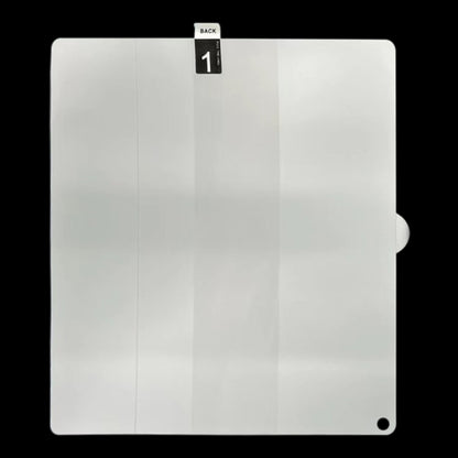 Hydrogel screen protector film sheet for foldable device, back side cutout