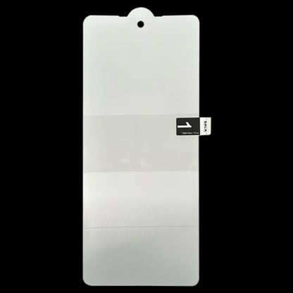Clear hydrogel front screen protector film with alignment notch