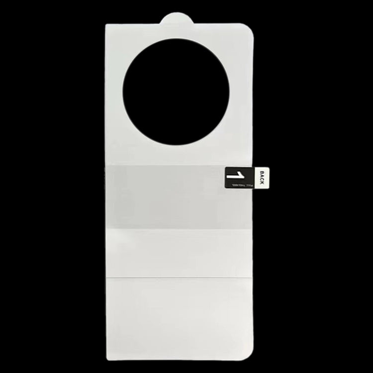 Hydrogel back screen protector film with round camera cutout
