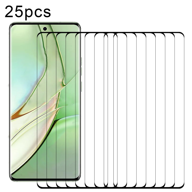 Set of 25 3D curved-edge tempered glass screen protectors for full-screen coverage