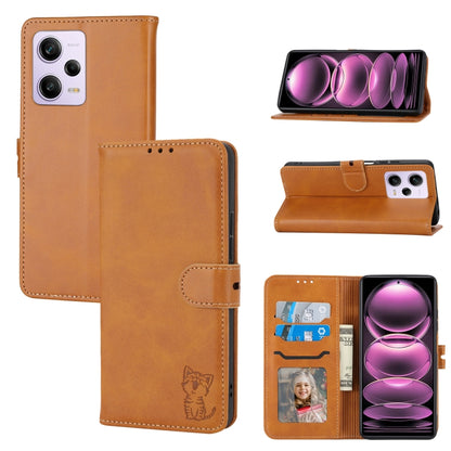 Embossed Happy Cat Pattern Flip Leather Phone Case, For Xiaomi Redmi Note 12 5G Global, For Xiaomi Redmi Note 12 Pro 5G Global, For Xiaomi Redmi Note 12 Pro+ 5G Global, For Xiaomi 12T/12T Pro/Redmi K50 Ultra, For Xiaomi 13, For Xiaomi 13 Pro, For OPPO ...