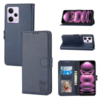 Embossed Happy Cat Pattern Flip Leather Phone Case, For Xiaomi Redmi Note 12 5G Global, For Xiaomi Redmi Note 12 Pro 5G Global, For Xiaomi Redmi Note 12 Pro+ 5G Global, For Xiaomi 12T/12T Pro/Redmi K50 Ultra, For Xiaomi 13, For Xiaomi 13 Pro, For OPPO ...