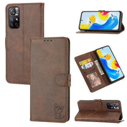 Embossed Happy Cat Pattern Flip Leather Phone Case, For Xiaomi Redmi Note 12 5G Global, For Xiaomi Redmi Note 12 Pro 5G Global, For Xiaomi Redmi Note 12 Pro+ 5G Global, For Xiaomi 12T/12T Pro/Redmi K50 Ultra, For Xiaomi 13, For Xiaomi 13 Pro, For OPPO ...