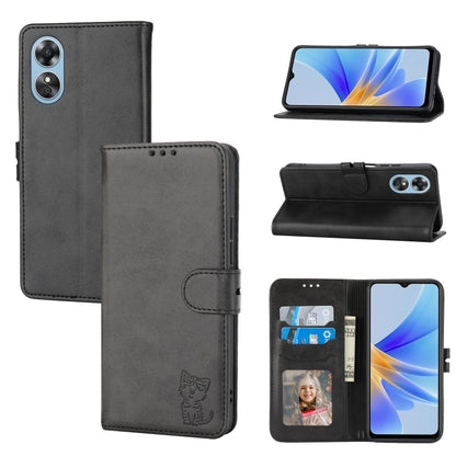 Embossed Happy Cat Pattern Flip Leather Phone Case, For Xiaomi Redmi Note 12 5G Global, For Xiaomi Redmi Note 12 Pro 5G Global, For Xiaomi Redmi Note 12 Pro+ 5G Global, For Xiaomi 12T/12T Pro/Redmi K50 Ultra, For Xiaomi 13, For Xiaomi 13 Pro, For OPPO ...