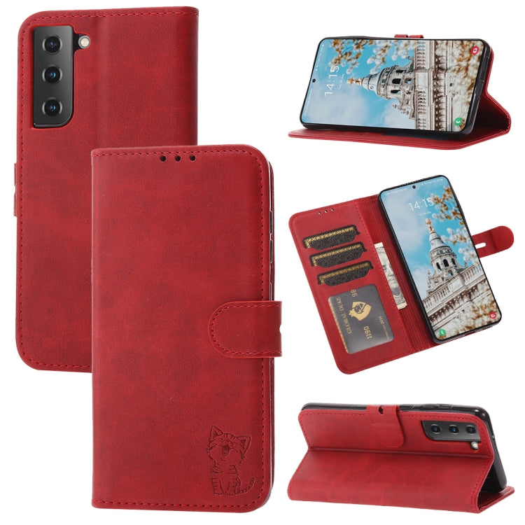 Embossed Happy Cat Pattern Flip Leather Phone Case, For Xiaomi Redmi Note 12 5G Global, For Xiaomi Redmi Note 12 Pro 5G Global, For Xiaomi Redmi Note 12 Pro+ 5G Global, For Xiaomi 12T/12T Pro/Redmi K50 Ultra, For Xiaomi 13, For Xiaomi 13 Pro, For OPPO ...