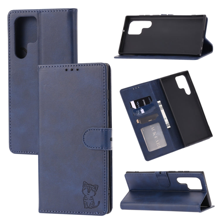 Embossed Happy Cat Pattern Flip Leather Phone Case, For Xiaomi Redmi Note 12 5G Global, For Xiaomi Redmi Note 12 Pro 5G Global, For Xiaomi Redmi Note 12 Pro+ 5G Global, For Xiaomi 12T/12T Pro/Redmi K50 Ultra, For Xiaomi 13, For Xiaomi 13 Pro, For OPPO ...