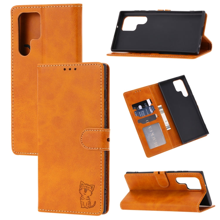 Embossed Happy Cat Pattern Flip Leather Phone Case, For Xiaomi Redmi Note 12 5G Global, For Xiaomi Redmi Note 12 Pro 5G Global, For Xiaomi Redmi Note 12 Pro+ 5G Global, For Xiaomi 12T/12T Pro/Redmi K50 Ultra, For Xiaomi 13, For Xiaomi 13 Pro, For OPPO ...