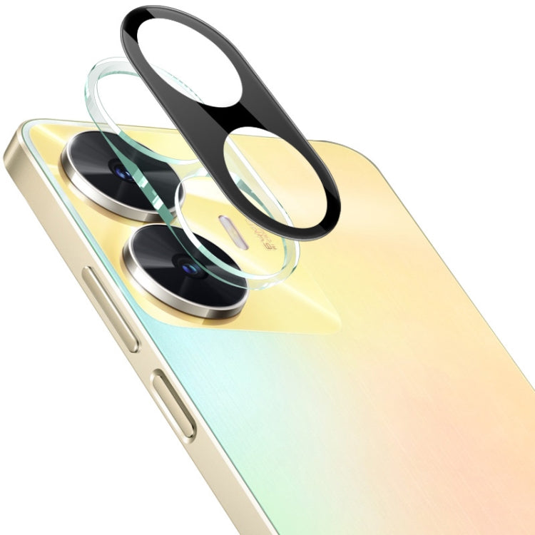 Black integrated glass lens film with camera cutouts for smartphone