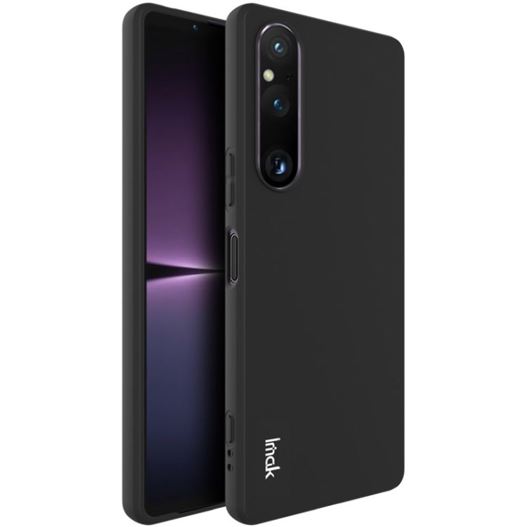 Black shockproof TPU phone case with frosted back, camera openings, and side port cutouts