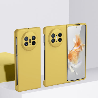 Yellow full coverage shockproof phone case with camera cutouts and side buttons