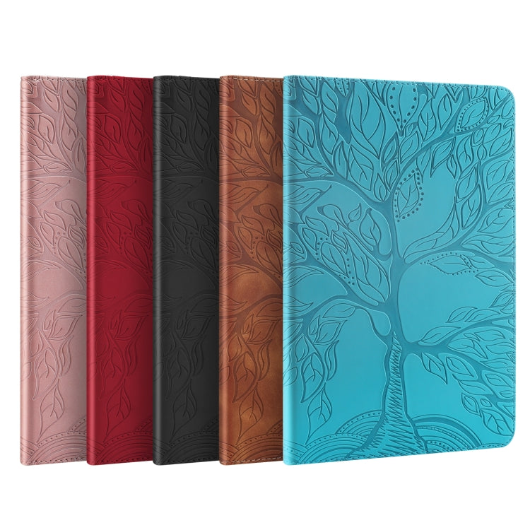 Embossed flip leather tablet cases in assorted colors (pink, red, black, brown, blue)